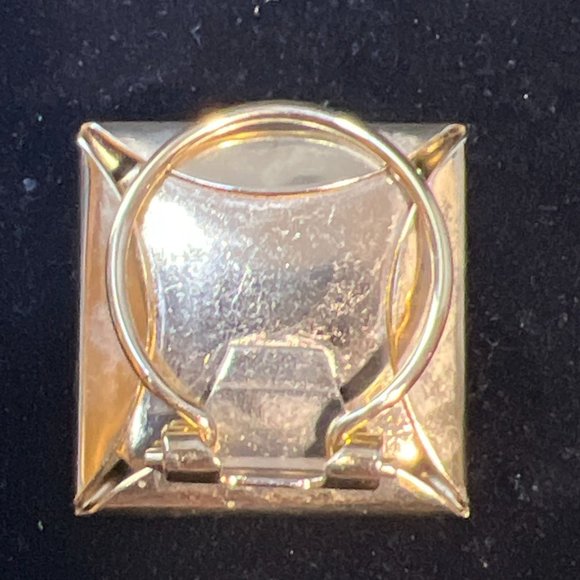 Vintage Gold Tone Square Collar/Scarf Clip (4106) - Picture 5 of 5